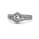 1 - Meryl Signature Semi Mount Split Shank Engagement Ring 
