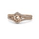 1 - Meryl Signature Semi Mount Split Shank Engagement Ring 