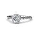 1 - Syna Signature Diamond Halo Engagement Ring 