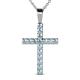 1 - Aja Aquamarine Cross Pendant 