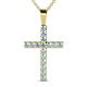 1 - Aja Aquamarine Cross Pendant 