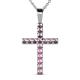 1 - Aja Pink Tourmaline Cross Pendant 
