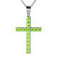 1 - Aja Peridot Cross Pendant 