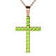 1 - Aja Peridot Cross Pendant 