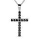 1 - Aja Black Diamond Cross Pendant 