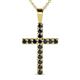 1 - Aja Black Diamond Cross Pendant 