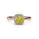 3 - Alaina Signature Yellow and White Diamond Halo Engagement Ring 