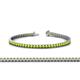 1 - Abril 2.00 mm Peridot Eternity Tennis Bracelet 