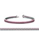 1 - Abril 2.00 mm Rhodolite Garnet Eternity Tennis Bracelet 