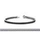 1 - Abril 2.00 mm Black Diamond Eternity Tennis Bracelet 