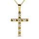 1 - Aja Citrine and Diamond Cross Pendant 