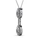2 - Zaneta Diamond Halo Slider Pendant 