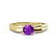 1 - Kelila 6.50 mm Round Amethyst Solitaire Engagement Ring 