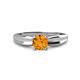 1 - Kelila 6.50 mm Round Citrine Solitaire Engagement Ring 