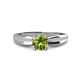1 - Kelila 6.50 mm Round Peridot Solitaire Engagement Ring 
