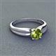 3 - Kelila 6.50 mm Round Peridot Solitaire Engagement Ring 