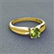 3 - Kelila 6.50 mm Round Peridot Solitaire Engagement Ring 