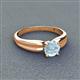 3 - Kelila 6.50 mm Round Aquamarine Solitaire Engagement Ring 