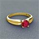 3 - Kelila 6.00 mm Round Ruby Solitaire Engagement Ring 