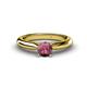 1 - Akila Rhodolite Garnet Solitaire Engagement Ring 