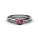 1 - Akila Rhodolite Garnet Solitaire Engagement Ring 