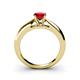 4 - Akila Ruby Solitaire Engagement Ring 