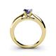 4 - Akila Iolite Solitaire Engagement Ring 