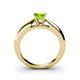 4 - Akila Peridot Solitaire Engagement Ring 