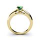 4 - Akila Emerald Solitaire Engagement Ring 