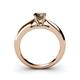 4 - Akila Smoky Quartz Solitaire Engagement Ring 