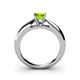 4 - Akila Peridot Solitaire Engagement Ring 