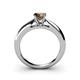4 - Akila Smoky Quartz Solitaire Engagement Ring 