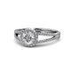 1 - Aylin Diamond Halo Engagement Ring 