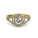 3 - Elle Diamond Double Halo Engagement Ring 