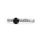 1 - Juan Black and White Diamond Engagement Ring 