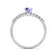 6 - Juan Tanzanite and Diamond Engagement Ring 