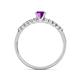 6 - Juan Amethyst and Diamond Engagement Ring 