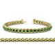 1 - Tiara 3.10 mm Green Garnet Eternity Tennis Bracelet 