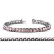 1 - Tiara 3.10 mm Pink Tourmaline Eternity Tennis Bracelet 