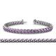 1 - Tiara 3.10 mm Amethyst Eternity Tennis Bracelet 