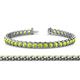 1 - Tiara 3.10 mm Peridot Eternity Tennis Bracelet 