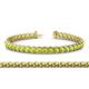 1 - Tiara 3.10 mm Peridot Eternity Tennis Bracelet 