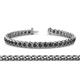 1 - Tiara 3.10 mm Black Diamond Eternity Tennis Bracelet 