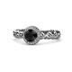 1 - Cora Signature Halo Engagement Ring 