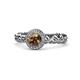 1 - Cora Signature Halo Engagement Ring 