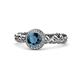 1 - Cora Signature Halo Engagement Ring 