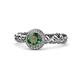 1 - Cora Signature Halo Engagement Ring 