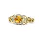 1 - Fineena Signature Citrine and Diamond Engagement Ring 
