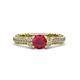 3 - Anora Signature Ruby and Diamond Engagement Ring 