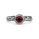 3 - Cora Signature Halo Engagement Ring 